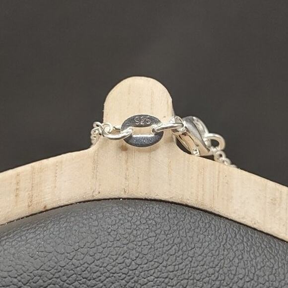 925 Silver Necklace W/ Music Note Treble Clef Pendant Anniversary Birthday Gift - Picture 2 of 5